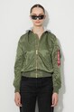 Alpha Industries bomber dzseki MA-1 Hooded Wmn 1263 1 nem szigetelt zöld 126003.01