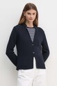 Kardigan s prímesou vlny United Colors of Benetton tmavomodrá 1235D6934