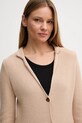 United Colors of Benetton kardigan z dodatkiem wełny beżowy 1235D6934
