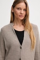 Кардиган с добавлением шерсти United Colors of Benetton бежевый 1235D6934