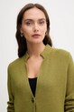United Colors of Benetton kardigan z dodatkiem wełny zielony 1235D6934