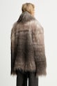 Odzież MMC STUDIO płaszcz FLORO.FUR brązowy