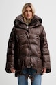 MMC STUDIO kurtka puchowa bez kaptura brązowy OLORO.JACKET