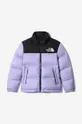 fioletowy The North Face kurtka puchowa dziecięca Youth 1996 Retro Nuptse Dziecięcy