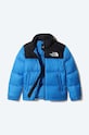 Chłopiec The North Face kurtka puchowa dziecięca Youth 1996 Retro Nuptse NF0A4TIM niebieski