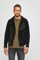 Jack & Jones - Geaca de piele cu captuseala negru 12147608