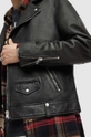 AllSaints giacca in pelle Milo Biker nero