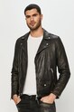 AllSaints - Кожаная куртка Milo Biker ML025N чёрный