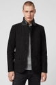 AllSaints - Geaca de piele Survey LTHR Blazer cu captuseala negru ML010P