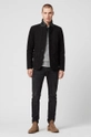 Îmbrăcăminte AllSaints - Geaca de piele Survey LTHR Blazer ML010P negru