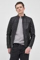 Шкіряна куртка Michael Kors чорний CF98CF17KS