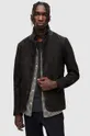 siva Biker jakna iz semiša AllSaints Moški