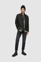 Odzież AllSaints ramoneska zamszowa SURVEY LTHR BLAZER ML051D szary
