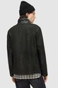 AllSaints o jacheta biker din piele intoarsa gri ML051D