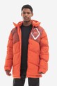 Pernata jakna A-COLD-WALL* Panelled Down Jacket s kapuljačom narančasta ACWMO107.