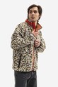 PLEASURES bluza z domieszką wełny Strain Fuzzy Jacket P21W002