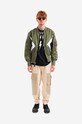 Odzież Alpha Industries kurtka bomber dwustronna x Neil Barrett MA-1 106120.01 zielony