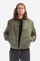 Alpha Industries kurtka bomber MA-1 VF Project Recycled bez kaptura zielony 108105.01