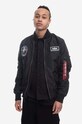Alpha Industries kurtka bomber MA-1 TT Glow In The Dark bez kaptura czarny 116102.03