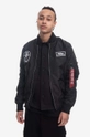 negru Alpha Industries geacă bomber MA-1 TT Glow In The Dark De bărbați