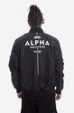 Odzież Alpha Industries kurtka bomber MA-1 TT Glow In The Dark 116102.03 czarny