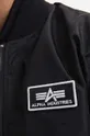 black Alpha Industries bomber jacket MA-1 TT Glow In The Dark
