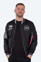 Alpha Industries kifordítható bomber dzseki MA-1 Nasa Voyager Rev Reversible 11615 3 nem szigetelt fekete 116105.03