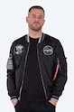 Alpha Industries kifordítható bomber dzseki MA-1 Nasa Voyager Rev Reversible 11615 3 nem szigetelt fekete 116105.03