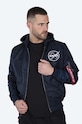 Alpha Industries reversible bomber jacket MA-1 LW HD NASA Glow Rev with navy 116106.07