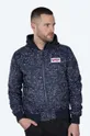 Oboustranná dětská bomber bunda Alpha Industries MA-1 LW HD NASA Glow Rev námořnická modř