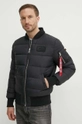 čierna Bunda Alpha Industries MA-1 ZH Back Print Puffer FD