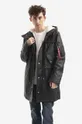 čierna Nepremokavá bunda Alpha Industries Raincoat Tl Pánsky