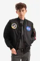 black Alpha Industries bomber jacket MA-1 VF NASA Men’s