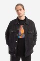 Яке Wood Wood Ivan Denim Jacket 12235109-7051 BLACK без изолация черен 12235109.7051