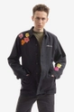 black Maharishi jacket Flowers x Warhol Men’s