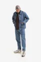 A.P.C. kurtka jeansowa bawełniana Veste Nathanael COET niebieski