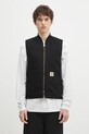 Pamučni prsluk Carhartt WIP lagana podstava crna I026457.BLACK