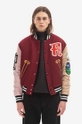 Bunda Aries Varsity Jacket burgundské