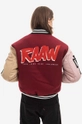 maroon Aries bomber jacket