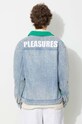 Яке PLEASURES Fried Trucker Jacket без изолация зелен P23SP004