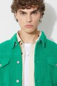 PLEASURES geacă Fried Trucker Jacket P23SP004 verde