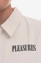 бял Яке PLEASURES Bended Coach Jacket