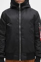 Μπουφάν Alpha Industries MA-1 Hooded 158104.03 μαύρο