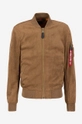 Alpha Industries bomber jacket MA-1 VF Vegan Suede 106107 13 brown