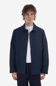Льняная куртка A.P.C. без подкладки тёмно-синий LIAEO.H03053