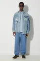 Jeans jakna Evisu modra
