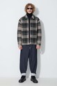 Filling Pieces wool blend jacket Flannel 60622209927 gray AA00