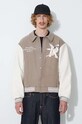 Represent wool bomber jacket M01222 brown