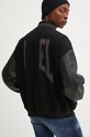 Diesel jacheta bomber din lana L-NYMAN negru A14414.0LHAL