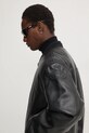 Diesel geaca bomber de piele L-KHAN negru A14435.0HJAC